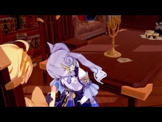 genshin impact hentai - aether x ganyu мастурбирует и трахается - японская азиатская манга аниме игра порно mp4